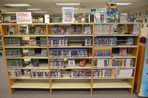 Blu-Ray, DVD, and Game Section